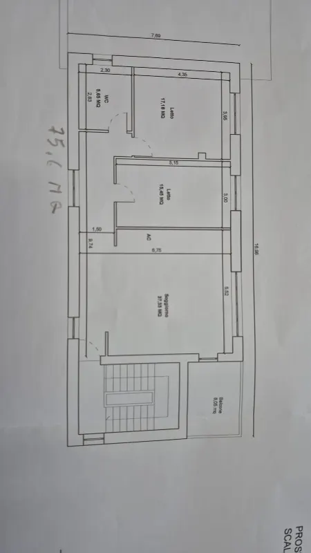 Planimetria Appartamento Esclusivo in Vendita a Monterosi (VT) - Stile Inglese, Tranquillità e Comodità